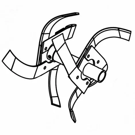 Fraise Départ Double Gauche Motobineuse Pubert / Staub 1 Fraise Départ Double Gauche Motobineuse Pubert / Staub