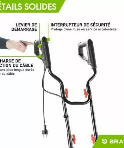 Motobineuse électrique 1200W - 24 Lames/6 Fraises - 40cm – 22cm Profondeur De Travail - Accouplement Anti-blocage - Interrupteur De Sécurité - BRAST 8 Motobineuse électrique 1200W - 24 Lames/6 Fraises - 40cm – 22cm Profondeur De Travail - Accouplement Anti-blocage - Interrupteur De Sécurité - BRAST -Promos Motobineuse et accessoire Boutique 54234373 4