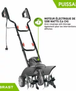 Motobineuse électrique 1200W - 24 Lames/6 Fraises - 40cm – 22cm Profondeur De Travail - Accouplement Anti-blocage - Interrupteur De Sécurité - BRAST 9 Motobineuse électrique 1200W - 24 Lames/6 Fraises - 40cm – 22cm Profondeur De Travail - Accouplement Anti-blocage - Interrupteur De Sécurité - BRAST -Promos Motobineuse et accessoire Boutique 54234373 5