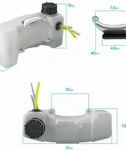 Boudech Réservoir De Carburant Pour Motoculteur 52cc Réservoir De Remplacement Complet Avec Support Moteur Pour Motoculteur 52cc -Promos Motobineuse et accessoire Boutique 63727838 3